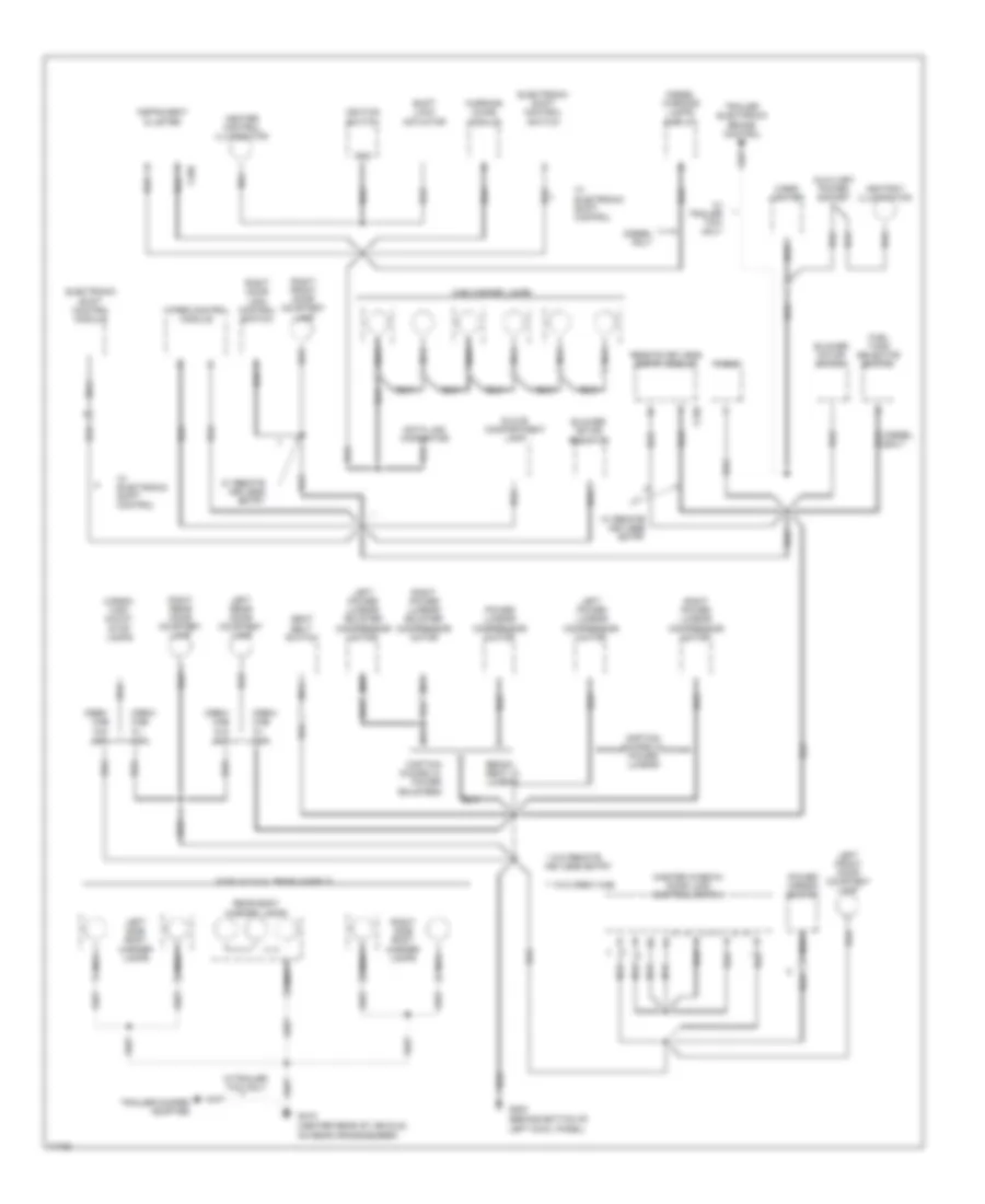 Ground Distribution Wiring Diagram (4 of 4) for Ford Cab  Chassis F350 1996