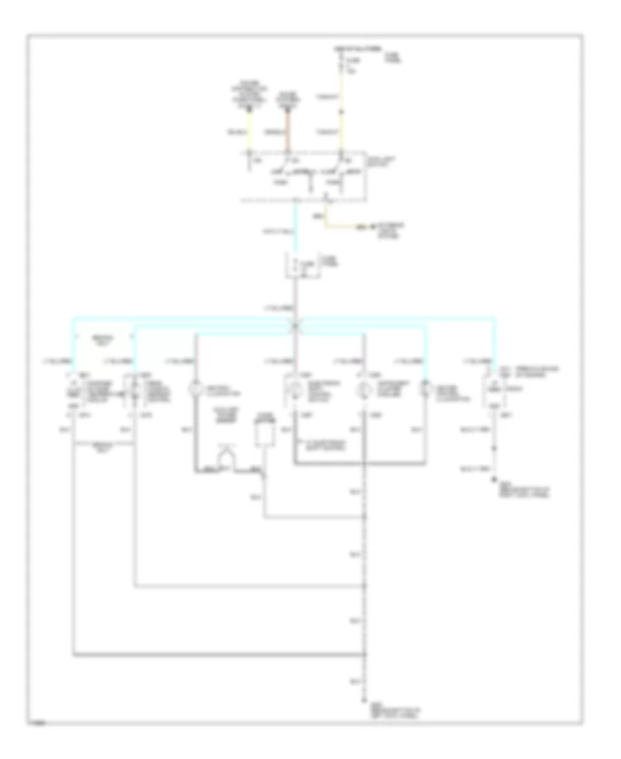 Instrument Illumination Wiring Diagram for Ford Cab  Chassis F350 1996