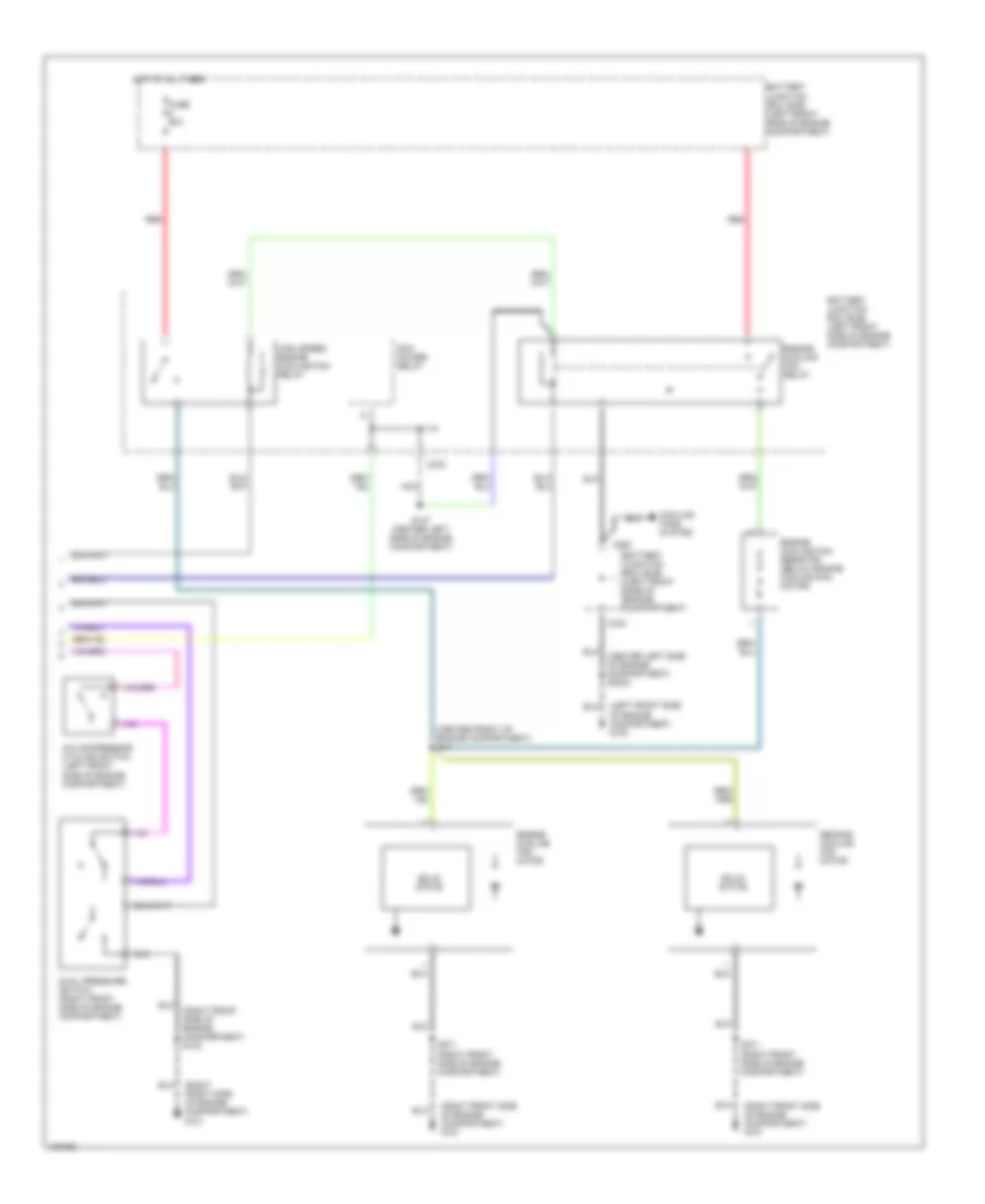 A C Wiring Diagram 2 of 2 for Ford Contour 1998