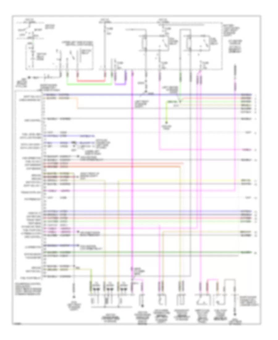 2.5L, Engine Performance Wiring Diagrams (1 of 3) for Ford Contour 1998