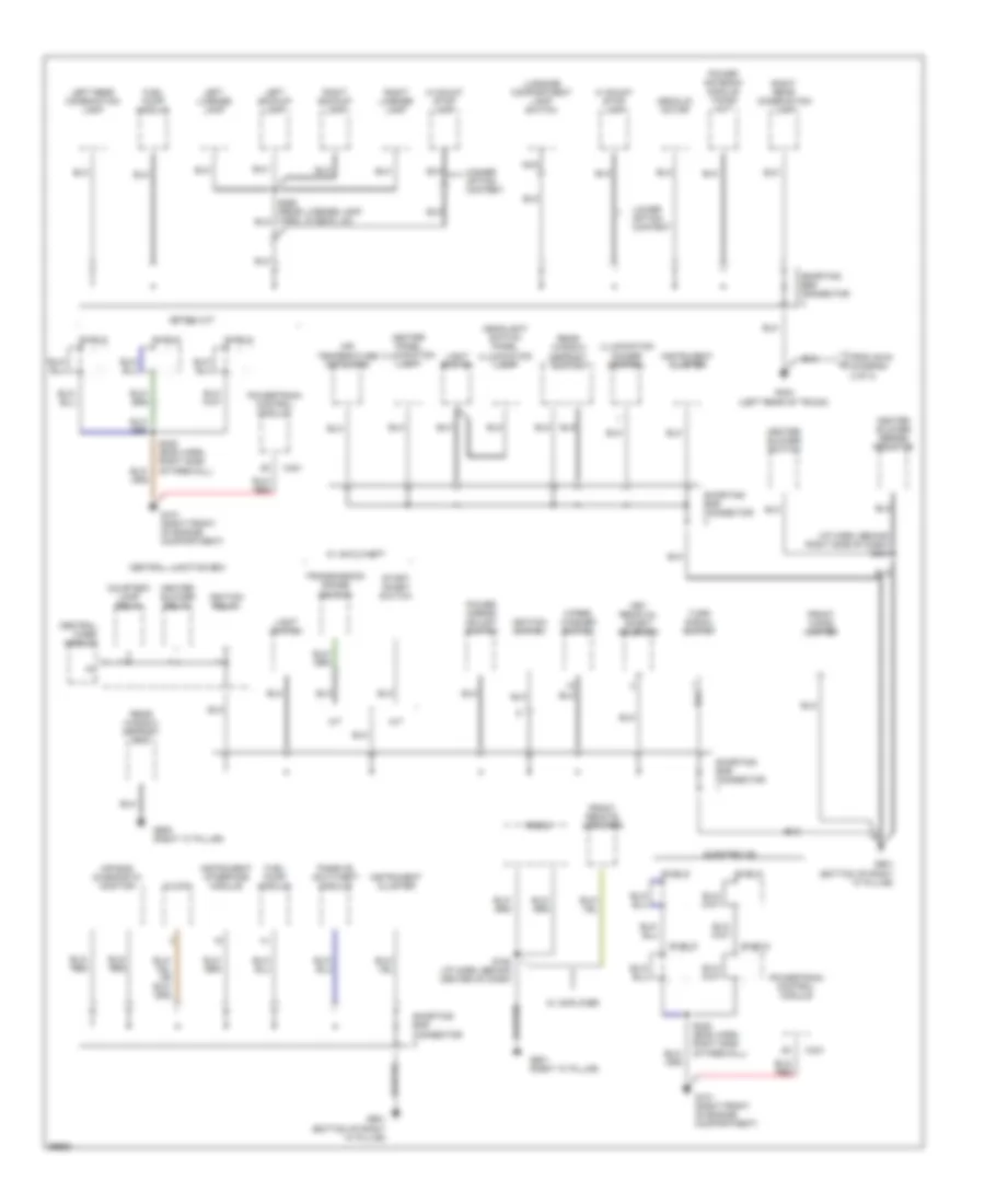 Ground Distribution Wiring Diagram (3 of 3) for Ford Contour 1998