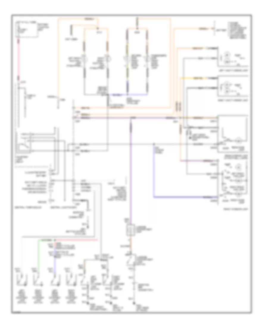 Courtesy Lamps Wiring Diagram for Ford Contour 1998