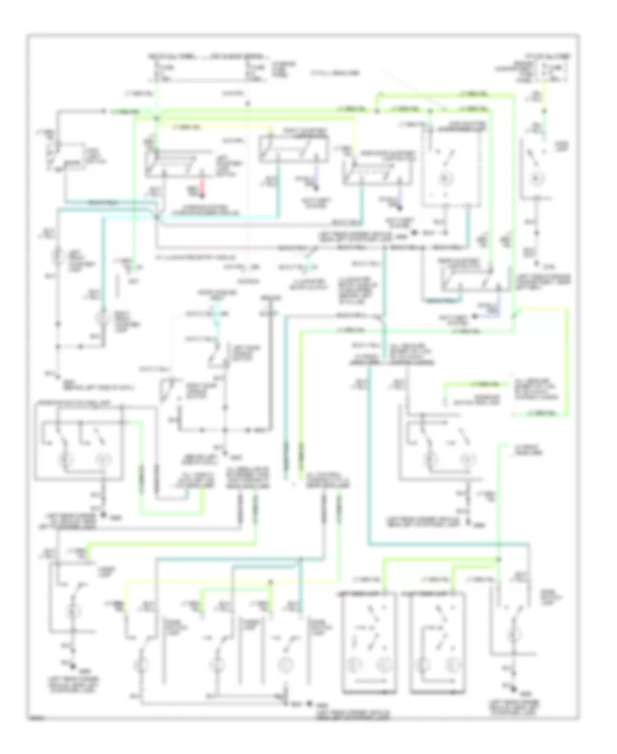 Courtesy Lamp Wiring Diagram without Keyless Entry for Ford Club Wagon E150 1994