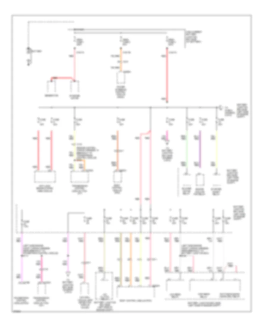 Power Distribution Wiring Diagram 1 of 5 for Ford Fiesta SE 2012