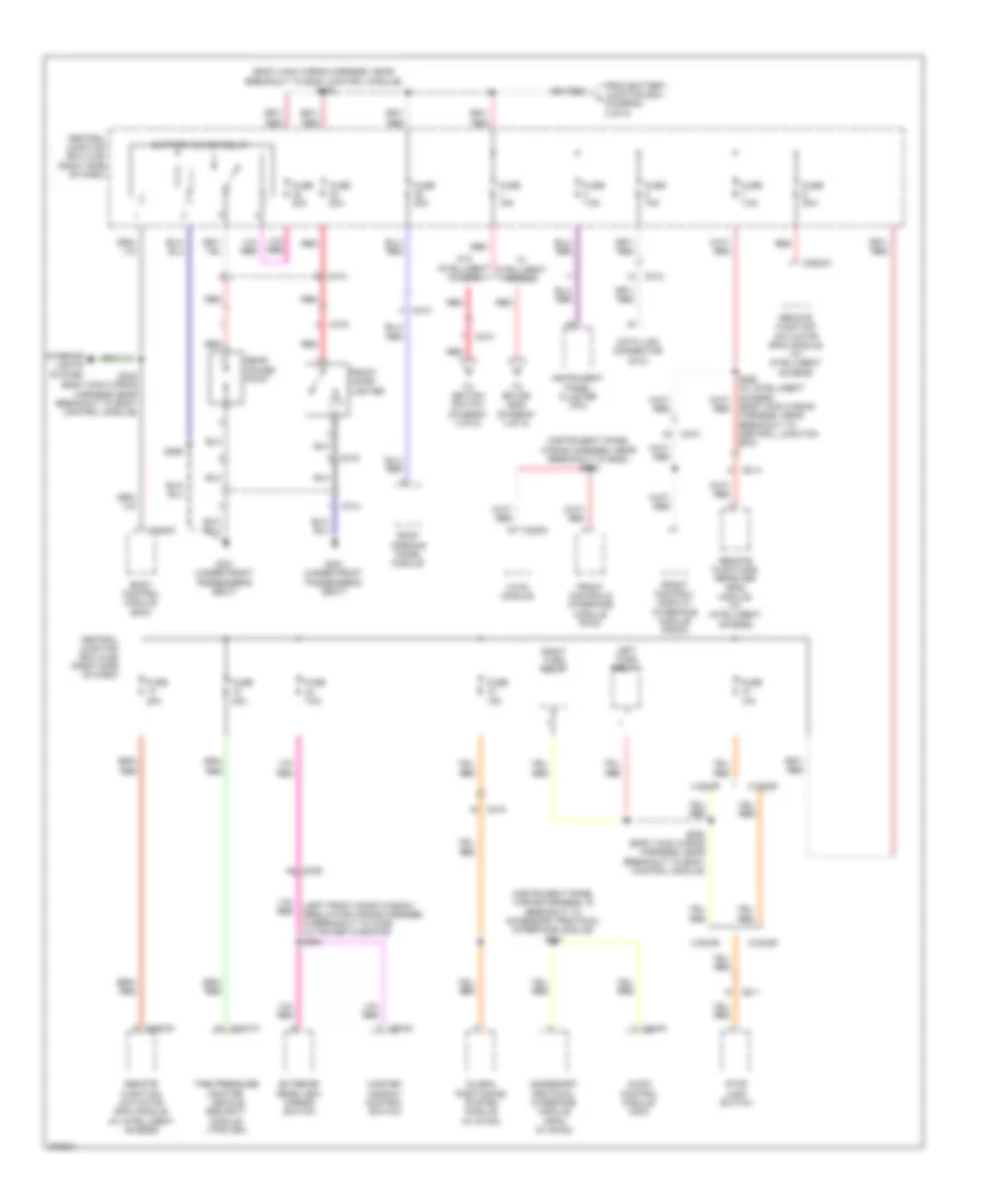 Power Distribution Wiring Diagram 3 of 5 for Ford Fiesta SE 2012