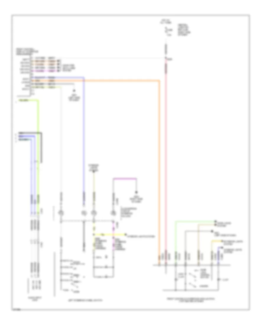 Radio Wiring Diagram, without SYNC (2 of 2) for Ford Fiesta SE 2012