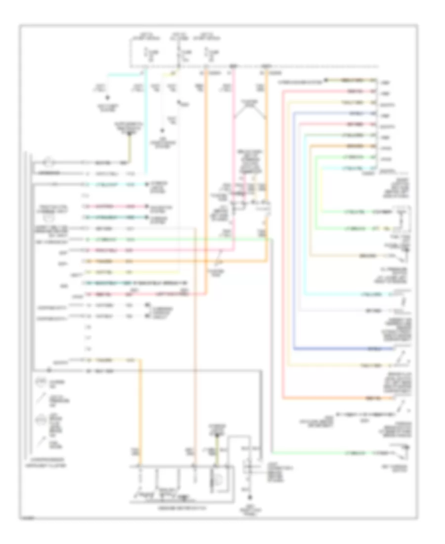 Instrument Cluster Wiring Diagram for Ford Freestar SE 2004