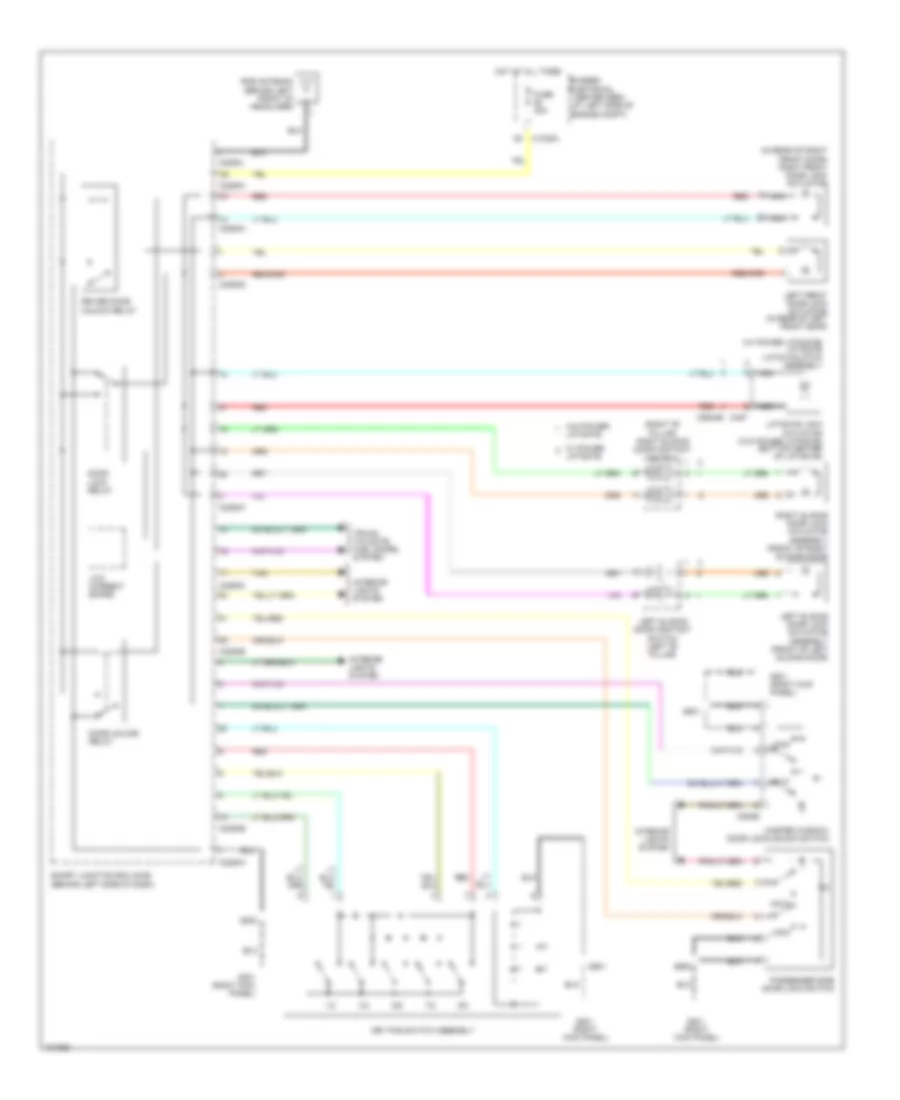 Power Door Locks Wiring Diagram for Ford Freestar SE 2004