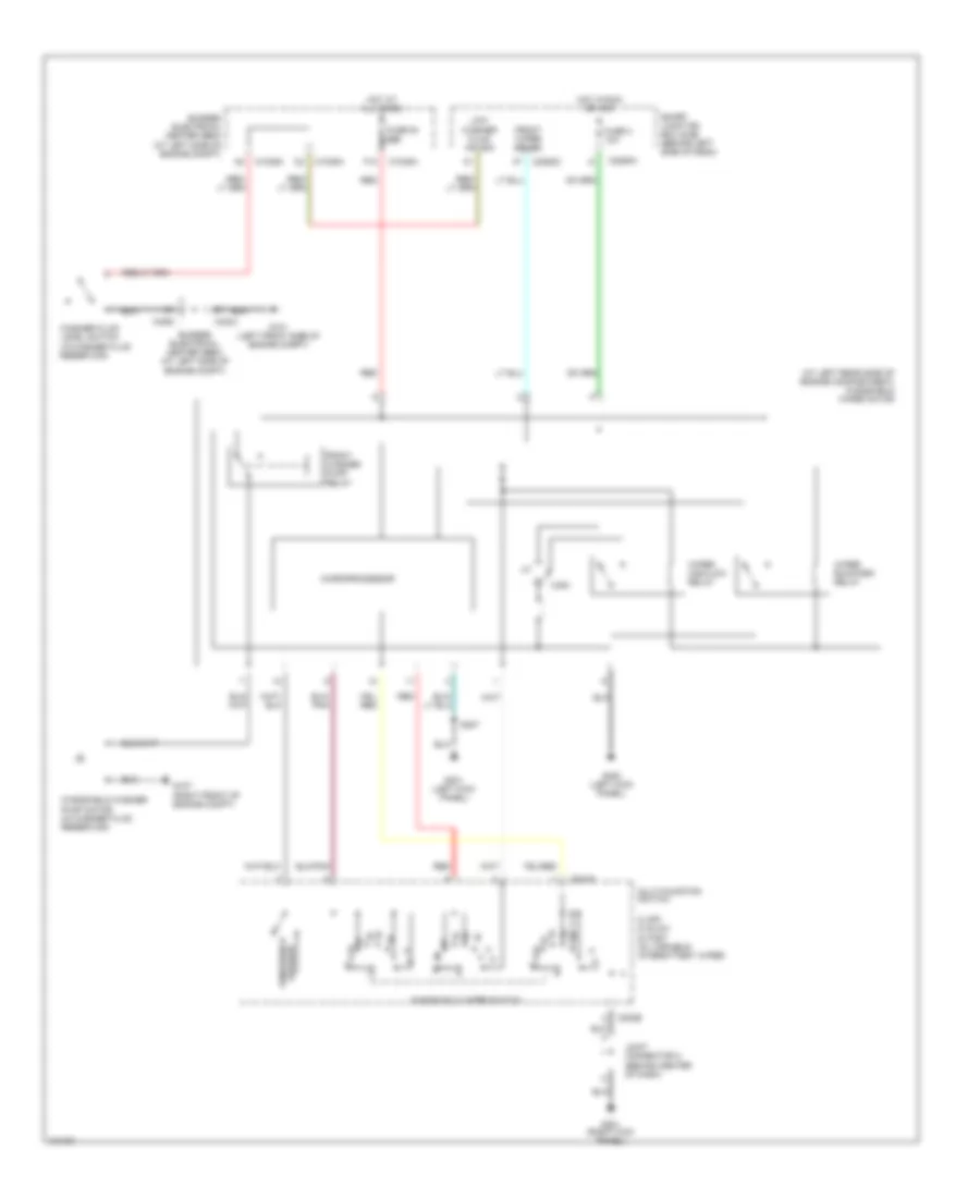 Front Wiper Washer Wiring Diagram for Ford Freestar SE 2004