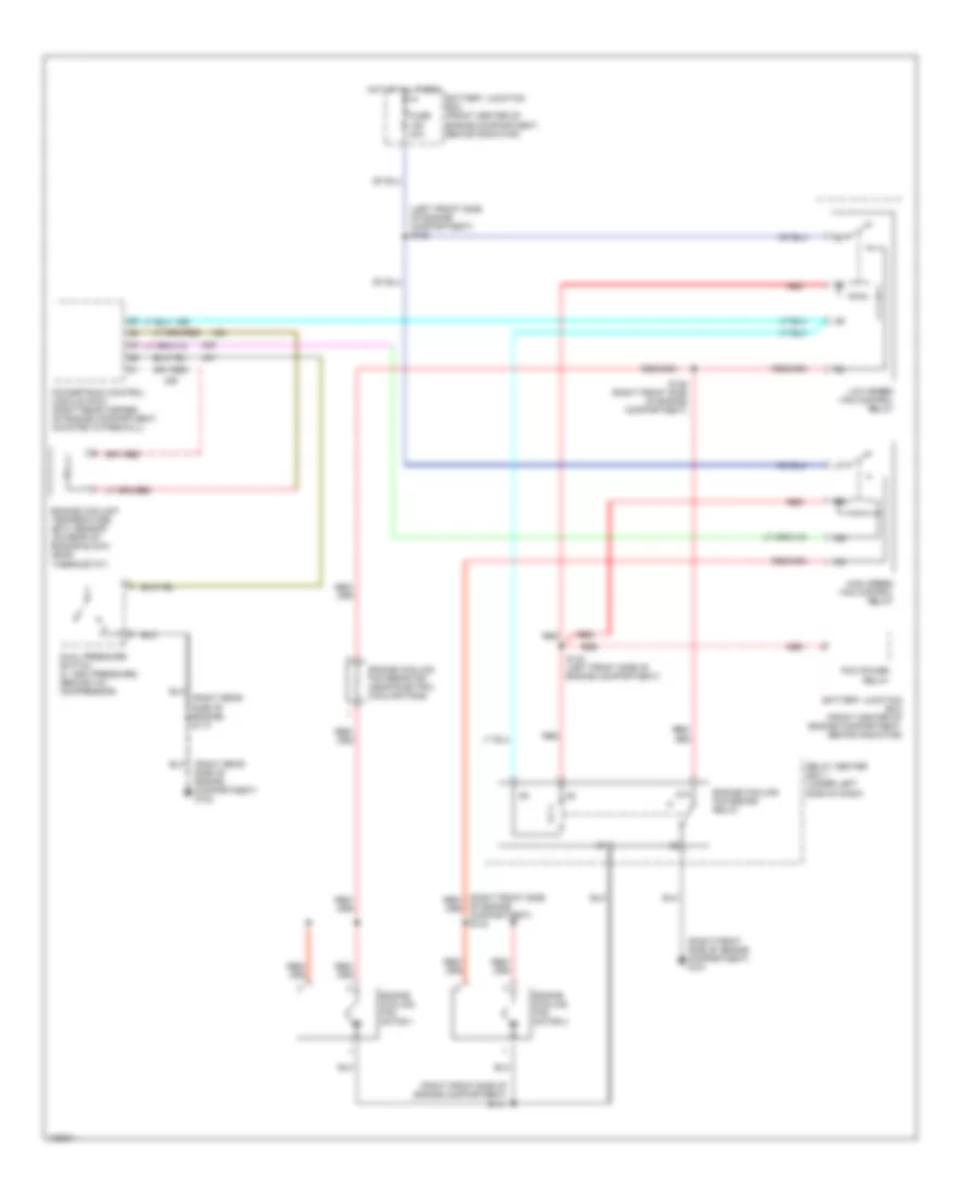 Cooling Fan Wiring Diagram for Ford Taurus SES 2001