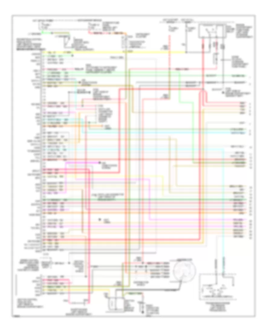 5.8L, Engine Performance Wiring Diagrams, Federal over 8600 GVW (1 of 2) for Ford Club Wagon E150 1996