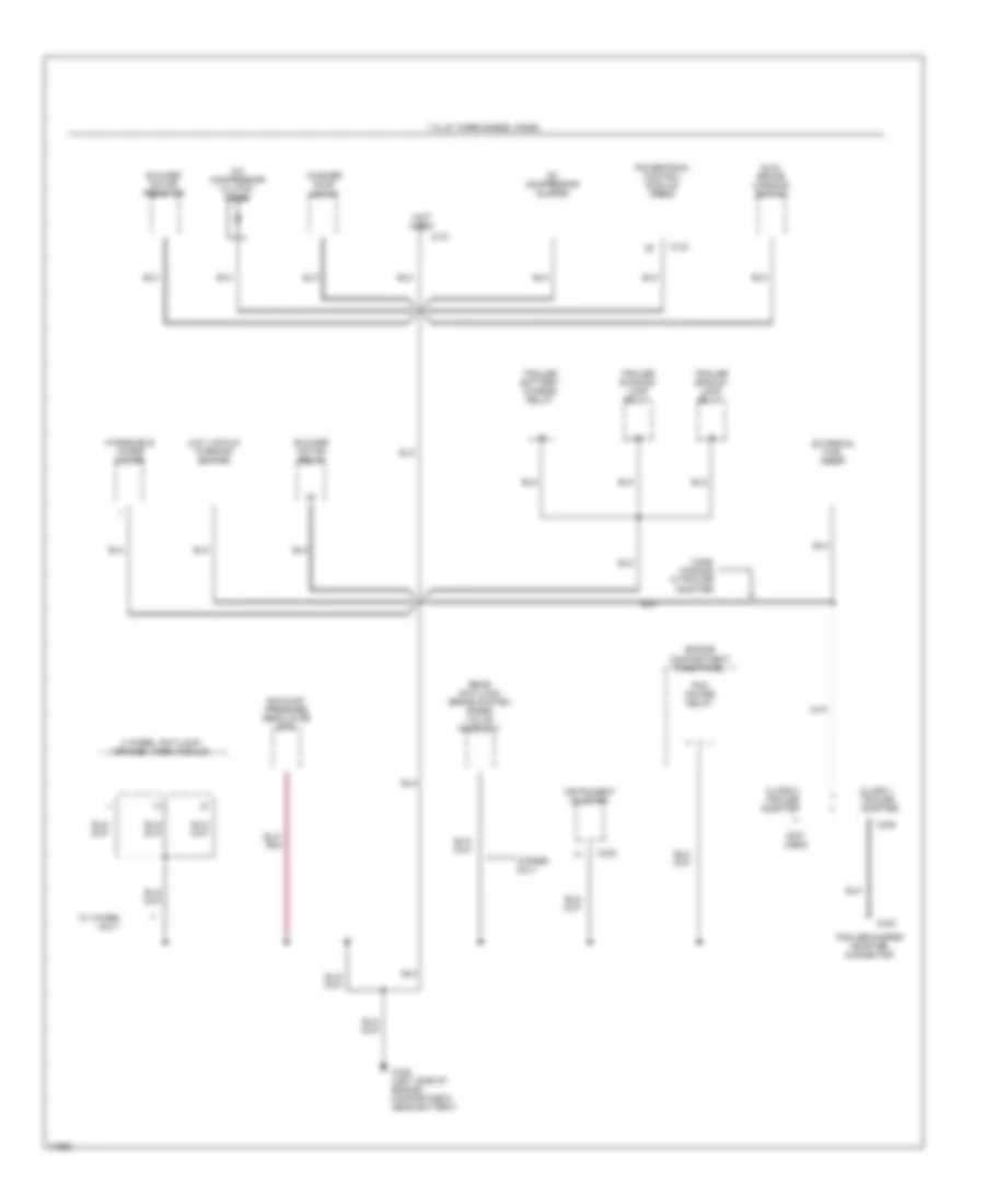 Ground Distribution Wiring Diagram 3 of 6 for Ford Club Wagon E150 1996