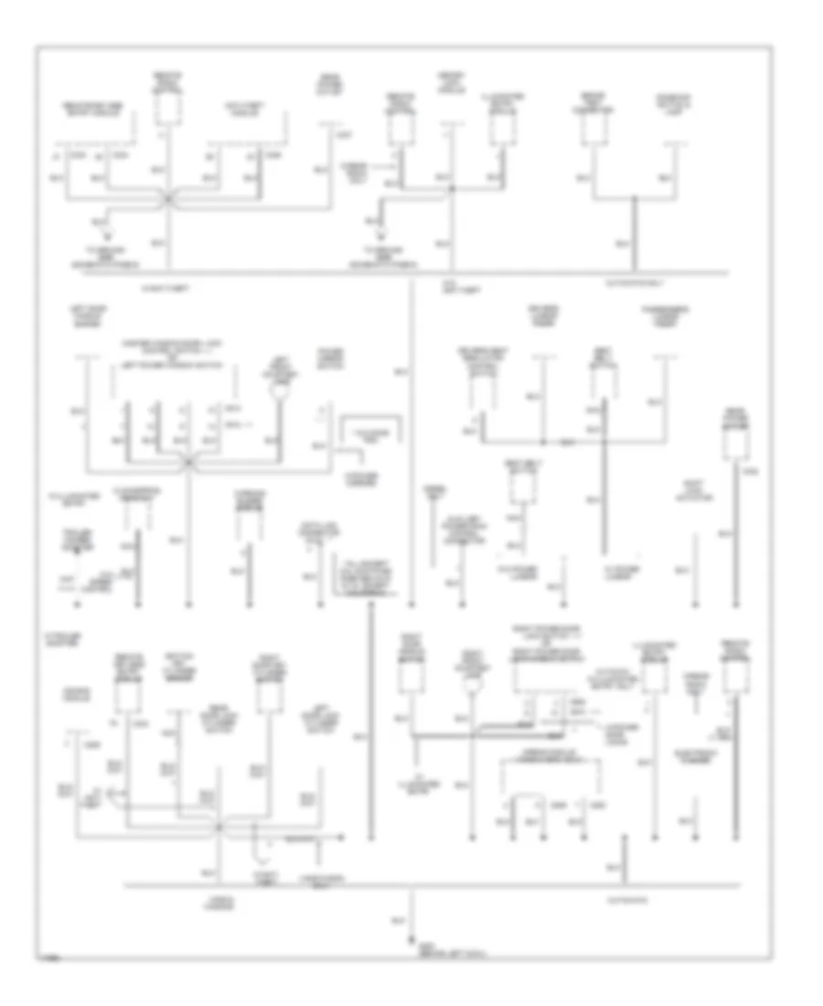 Ground Distribution Wiring Diagram 4 of 6 for Ford Club Wagon E150 1996