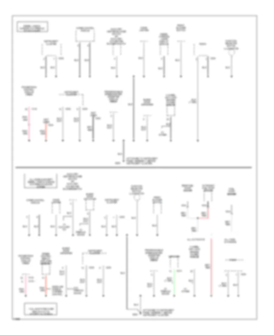 Ground Distribution Wiring Diagram 5 of 6 for Ford Club Wagon E150 1996