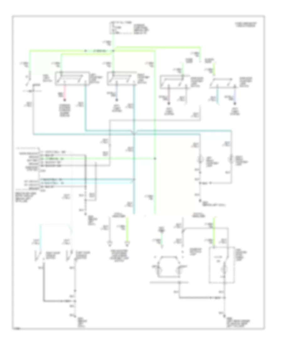 Courtesy Lamps Wiring Diagram (2 of 3) for Ford Club Wagon E150 1996