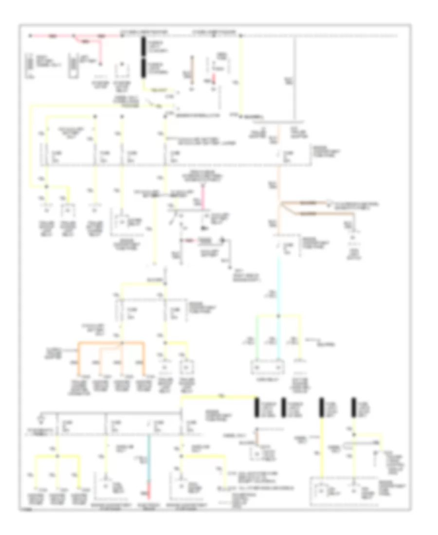 Power Distribution Wiring Diagram 1 of 4 for Ford Club Wagon E150 1996