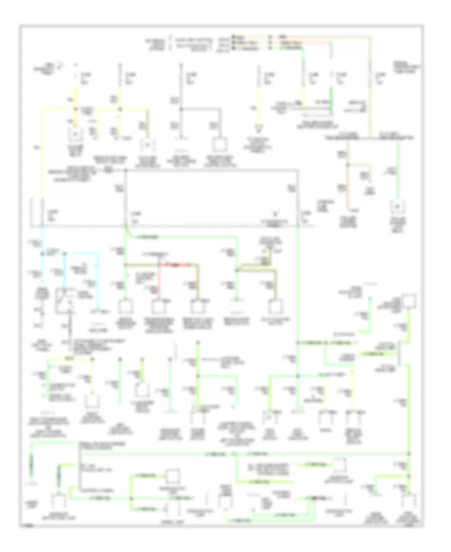 Power Distribution Wiring Diagram (2 of 4) for Ford Club Wagon E150 1996