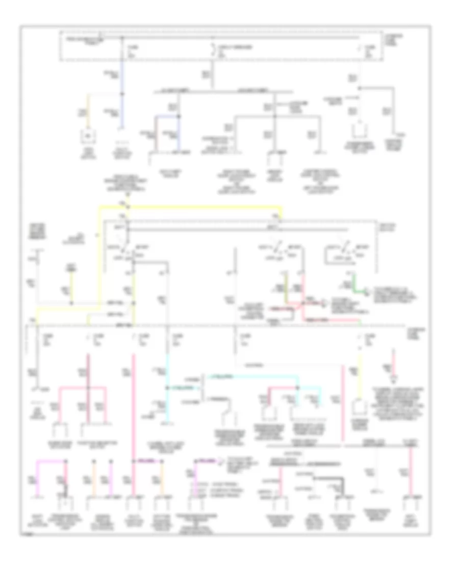 Power Distribution Wiring Diagram (3 of 4) for Ford Club Wagon E150 1996