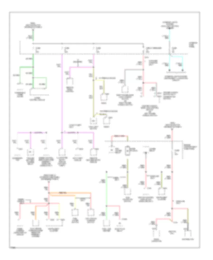 Power Distribution Wiring Diagram 4 of 4 for Ford Club Wagon E150 1996