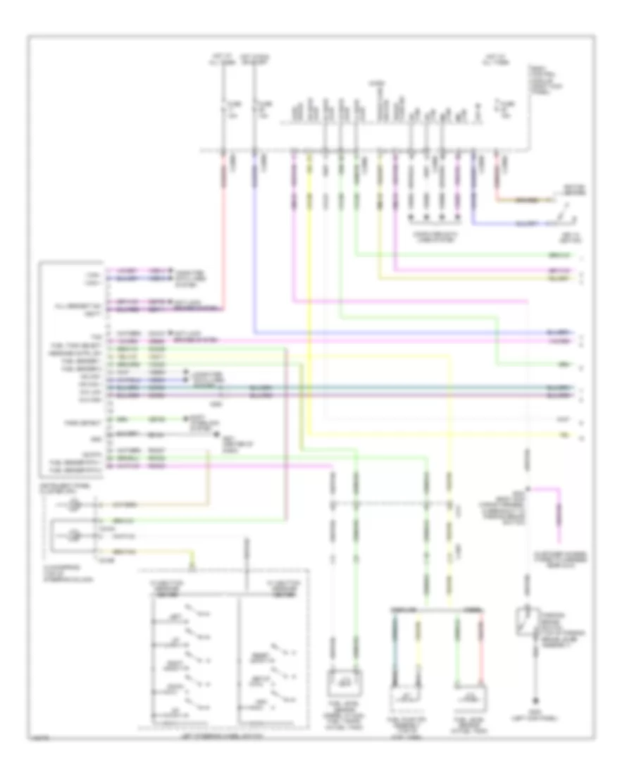 Instrument Cluster Wiring Diagram 1 of 2 for Ford F 250 Super Duty XL 2014
