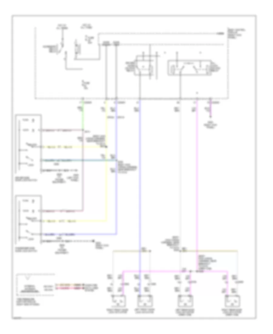 Power Door Locks Wiring Diagram 1 of 2 for Ford F 250 Super Duty XL 2014