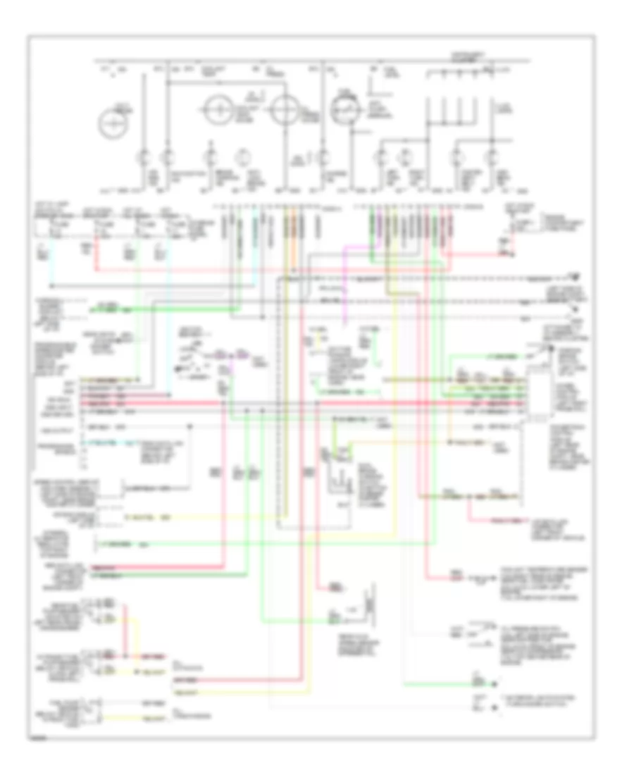 Gas Engine Wiring Diagram, with 4 Wheel ABS for Ford Club Wagon E350 1994