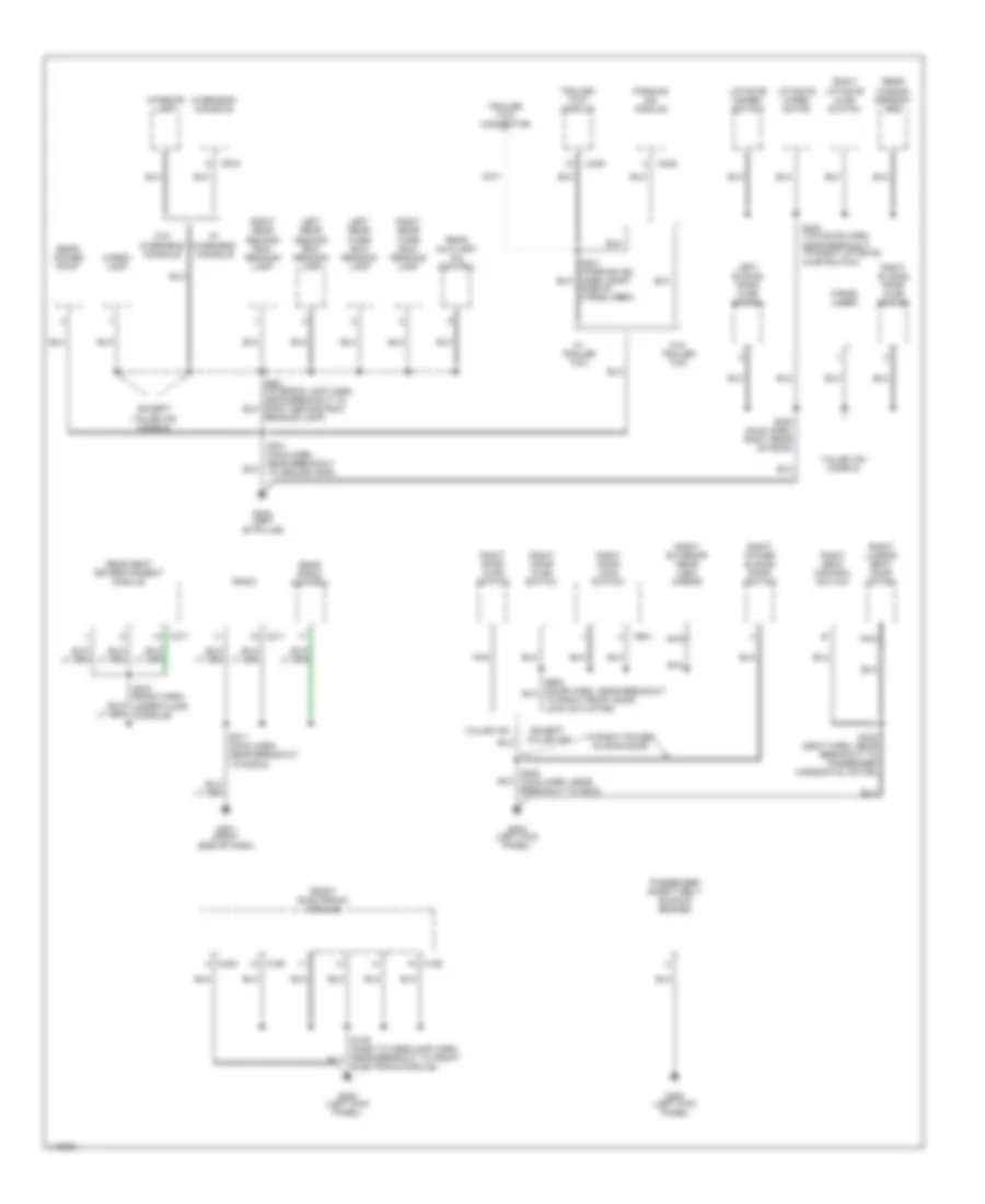 Ground Distribution Wiring Diagram 2 of 3 for Ford Windstar 2001