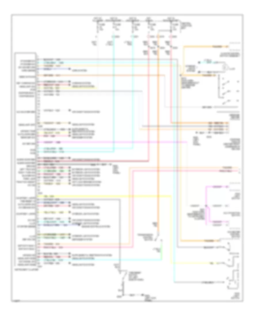 Instrument Cluster Wiring Diagram 1 of 2 for Ford Windstar 2001