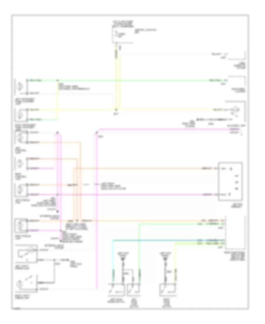 Courtesy Lamps Wiring Diagram 1 of 2 for Ford Windstar 2001