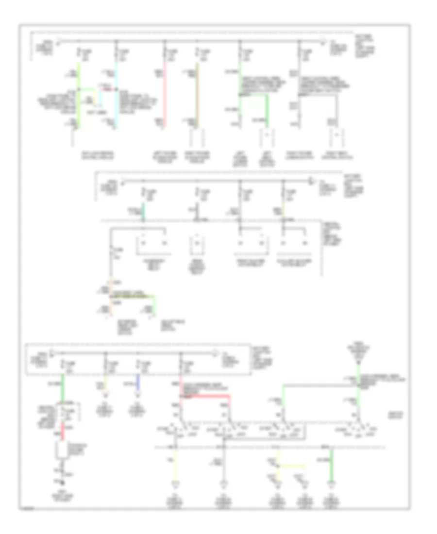 Power Distribution Wiring Diagram 2 of 4 for Ford Windstar 2001