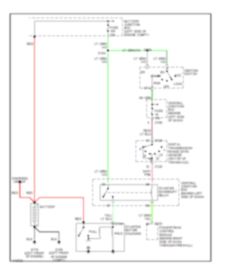 Starting Wiring Diagram for Ford Windstar 2001