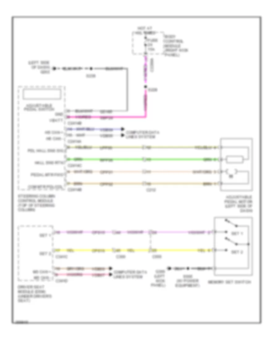 Adjustable Pedal Wiring Diagram for Ford F 450 Super Duty Platinum 2013