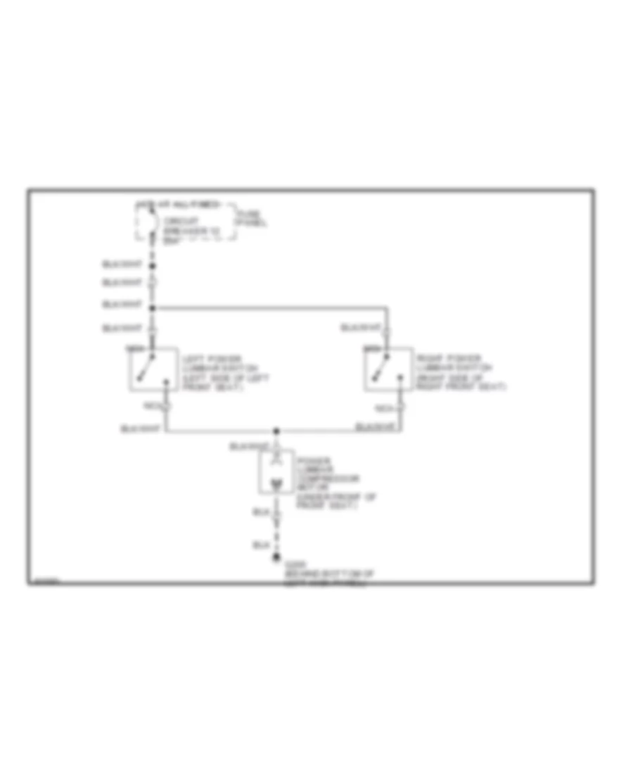 Lumbar Wiring Diagram with Cloth Bench for Ford Bronco 1992
