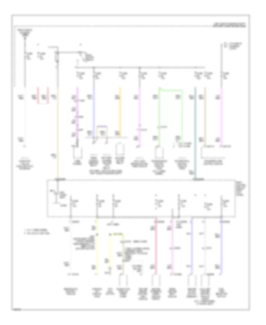 Power Distribution Wiring Diagram 2 of 9 for Ford F 250 Super Duty XLT 2014
