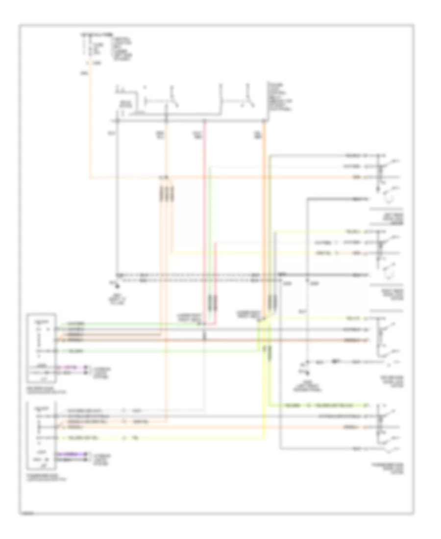 Door Lock Wiring Diagram for Ford Contour LX 1998