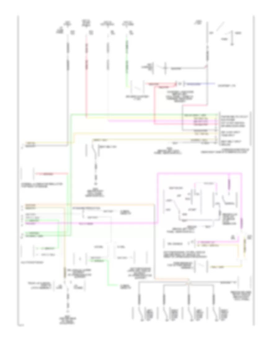 Electronic Cluster Wiring Diagram (2 of 2) for Ford Crown Victoria 1994