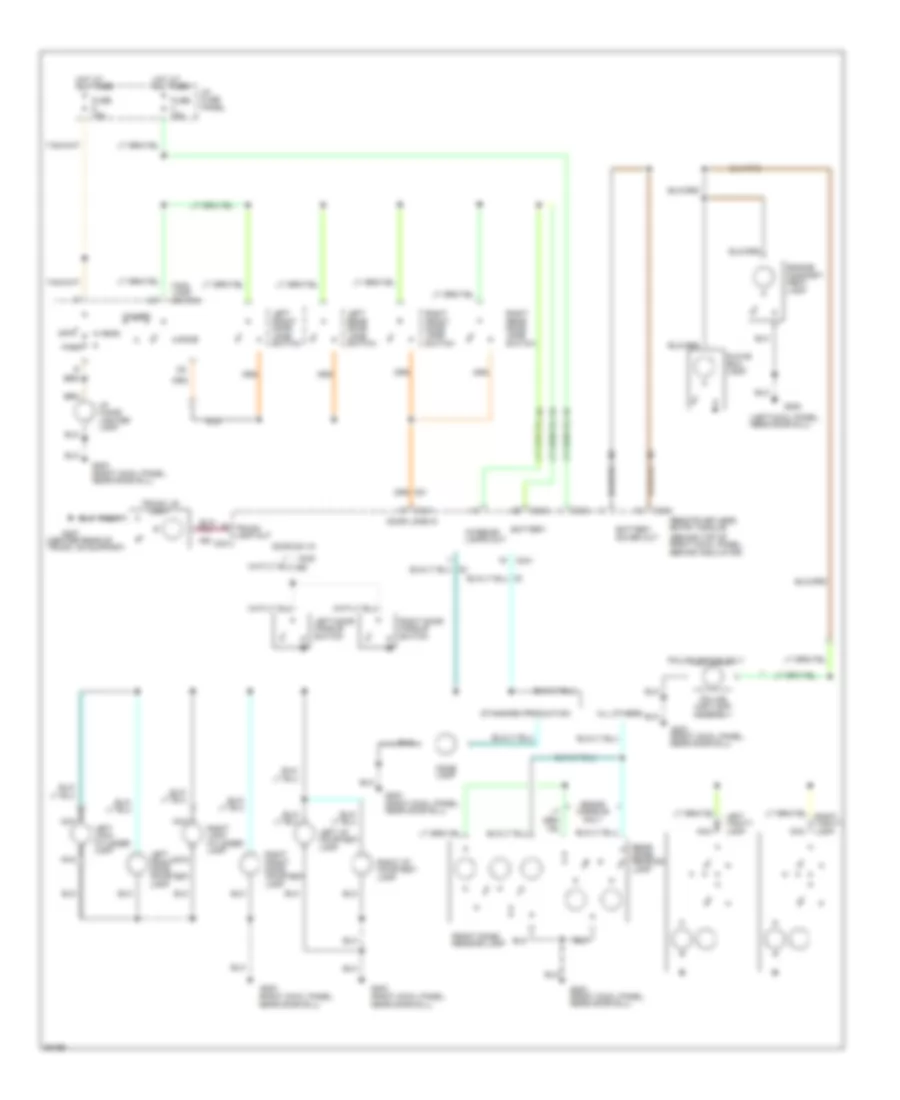 Courtesy Lamps Wiring Diagram with Remote Keyless Entry for Ford Crown Victoria 1994