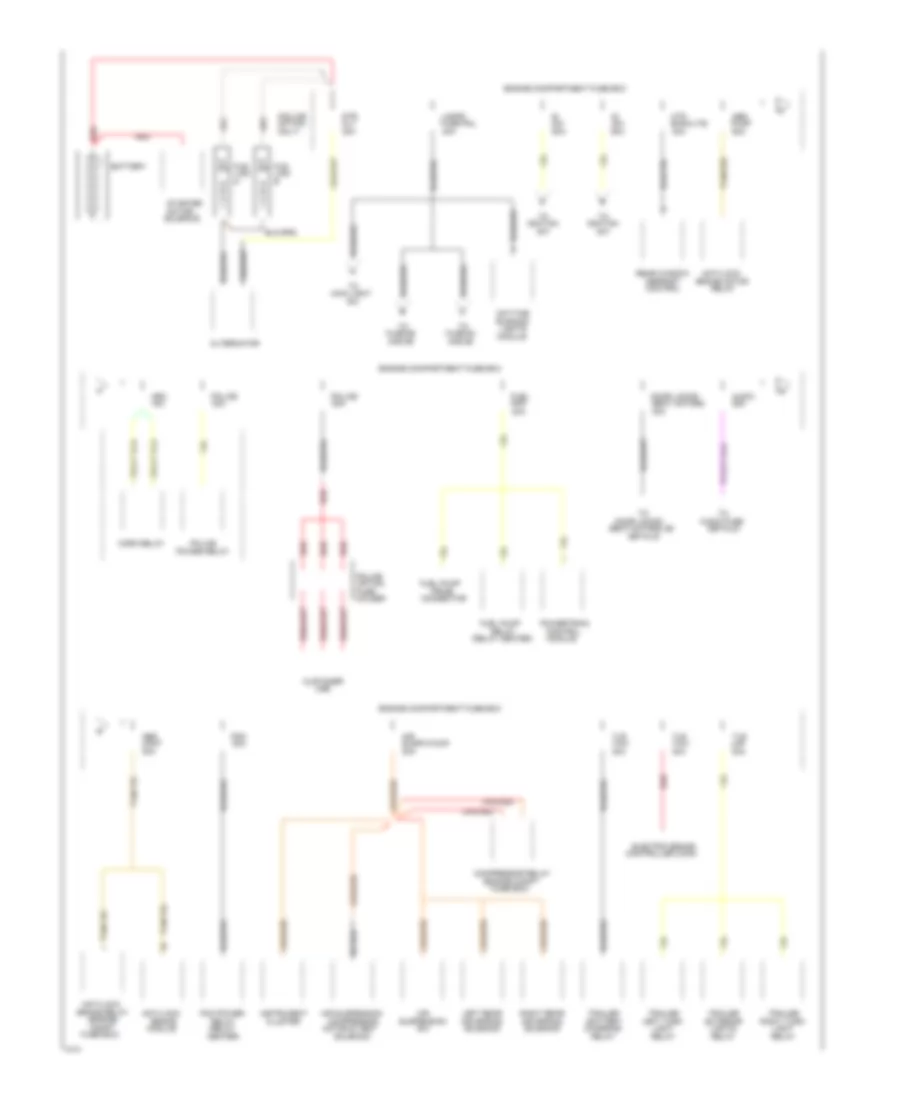 Power Distribution Wiring Diagram 1 of 5 for Ford Crown Victoria 1994