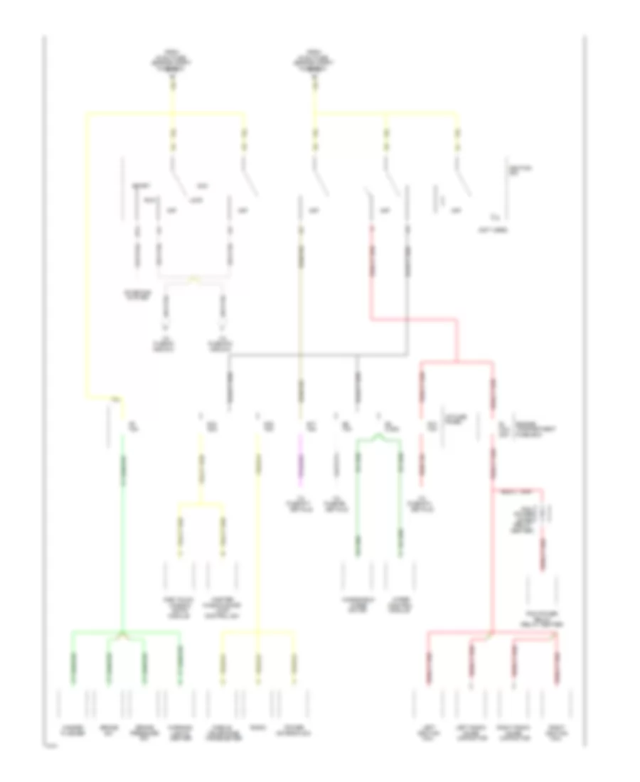 Power Distribution Wiring Diagram 2 of 5 for Ford Crown Victoria 1994