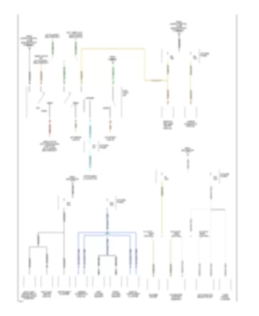 Power Distribution Wiring Diagram 5 of 5 for Ford Crown Victoria 1994