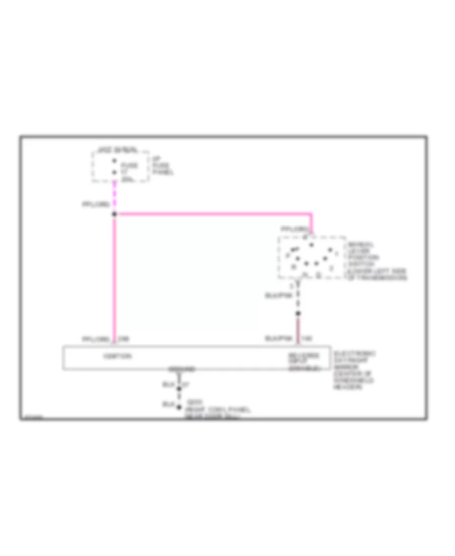 Photochromic Mirror Wiring Diagram for Ford Crown Victoria 1994