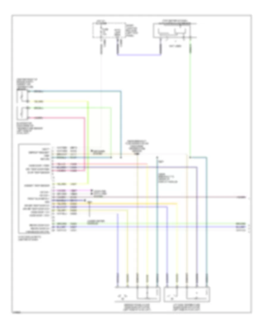 Manual A C Wiring Diagram 1 of 2 for Ford Taurus SEL 2010