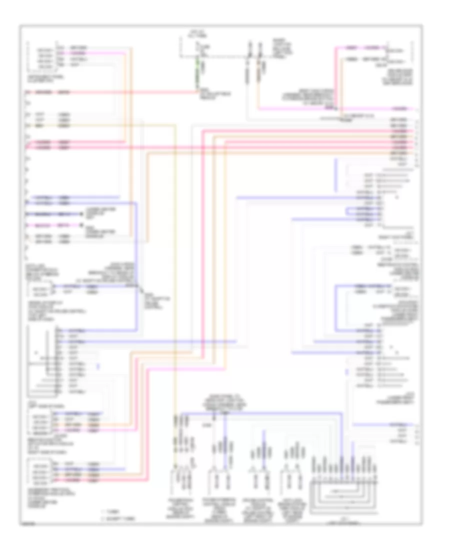 Computer Data Lines Wiring Diagram 1 of 2 for Ford Taurus SEL 2010