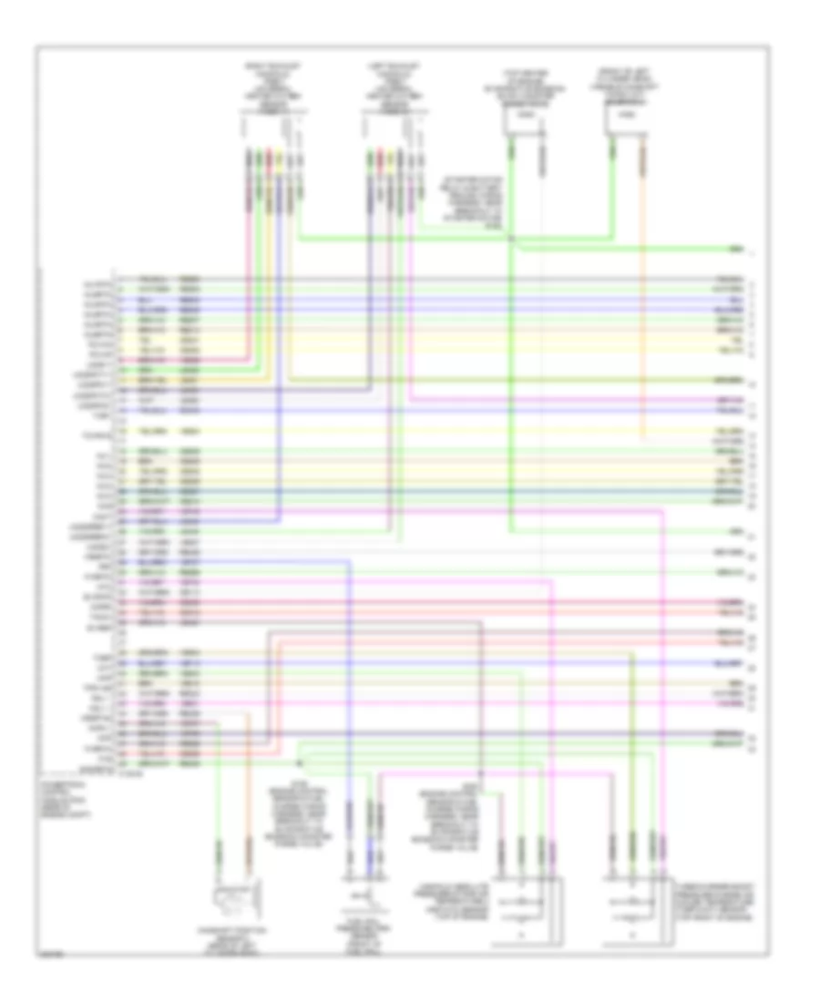 3.5L Twin Turbo, Engine Performance Wiring Diagram (1 of 7) for Ford Taurus SEL 2010