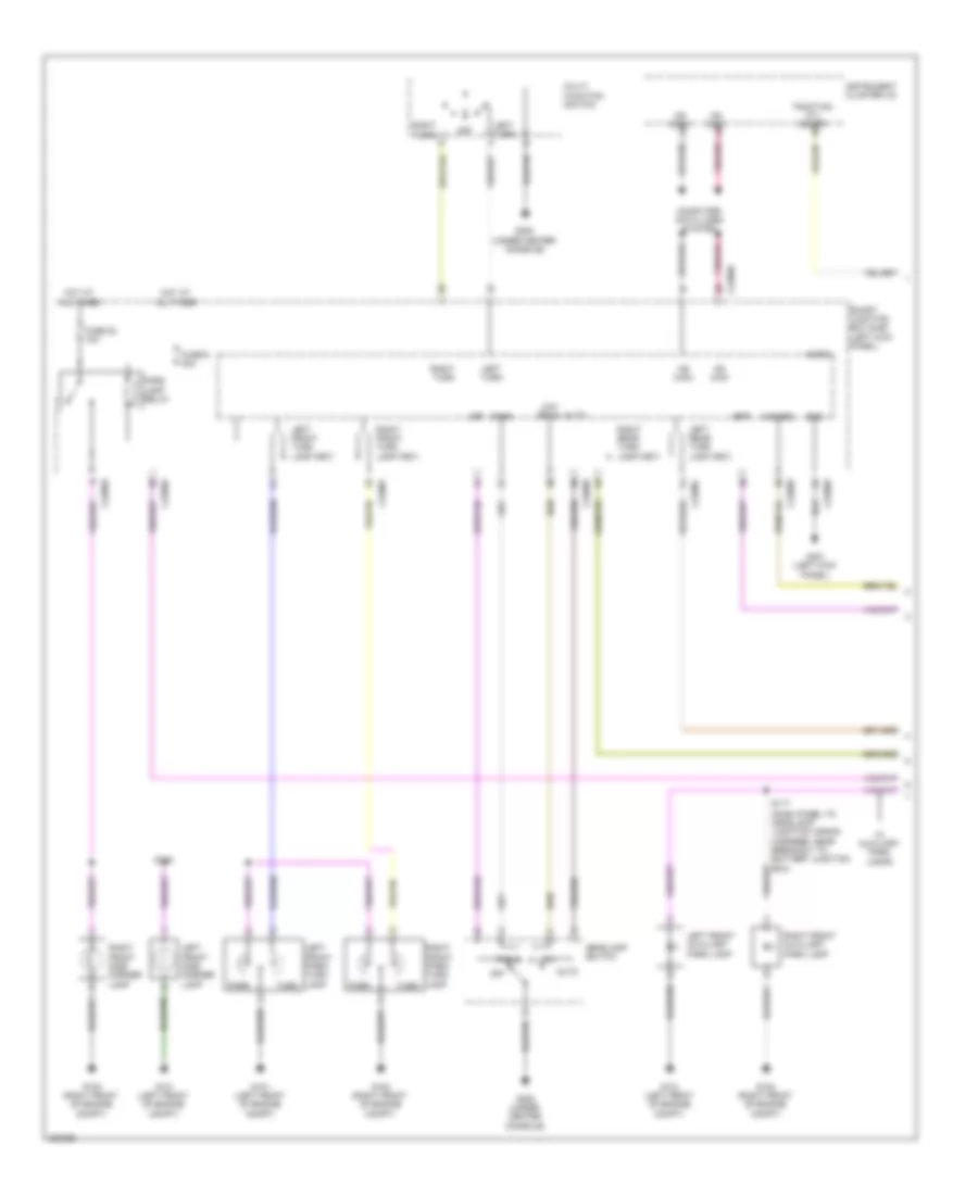 Exterior Lamps Wiring Diagram 1 of 2 for Ford Taurus SEL 2010