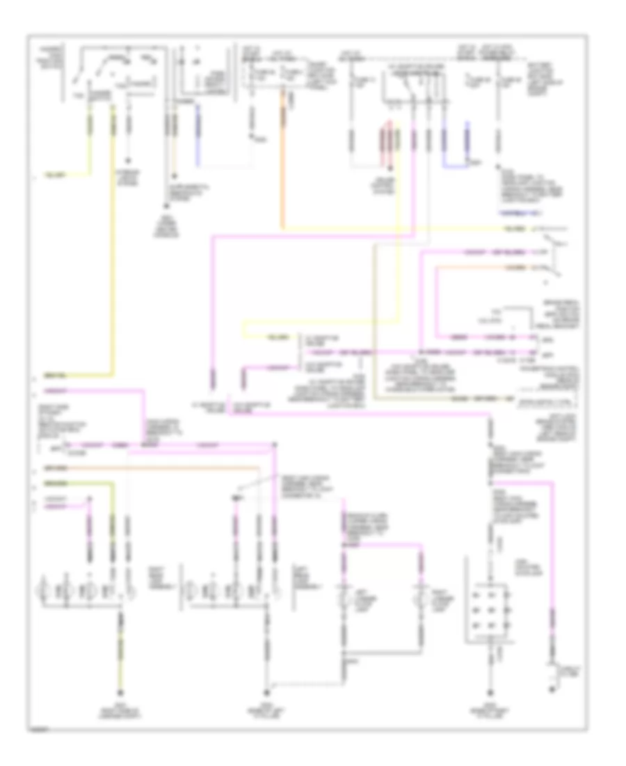 Exterior Lamps Wiring Diagram (2 of 2) for Ford Taurus SEL 2010