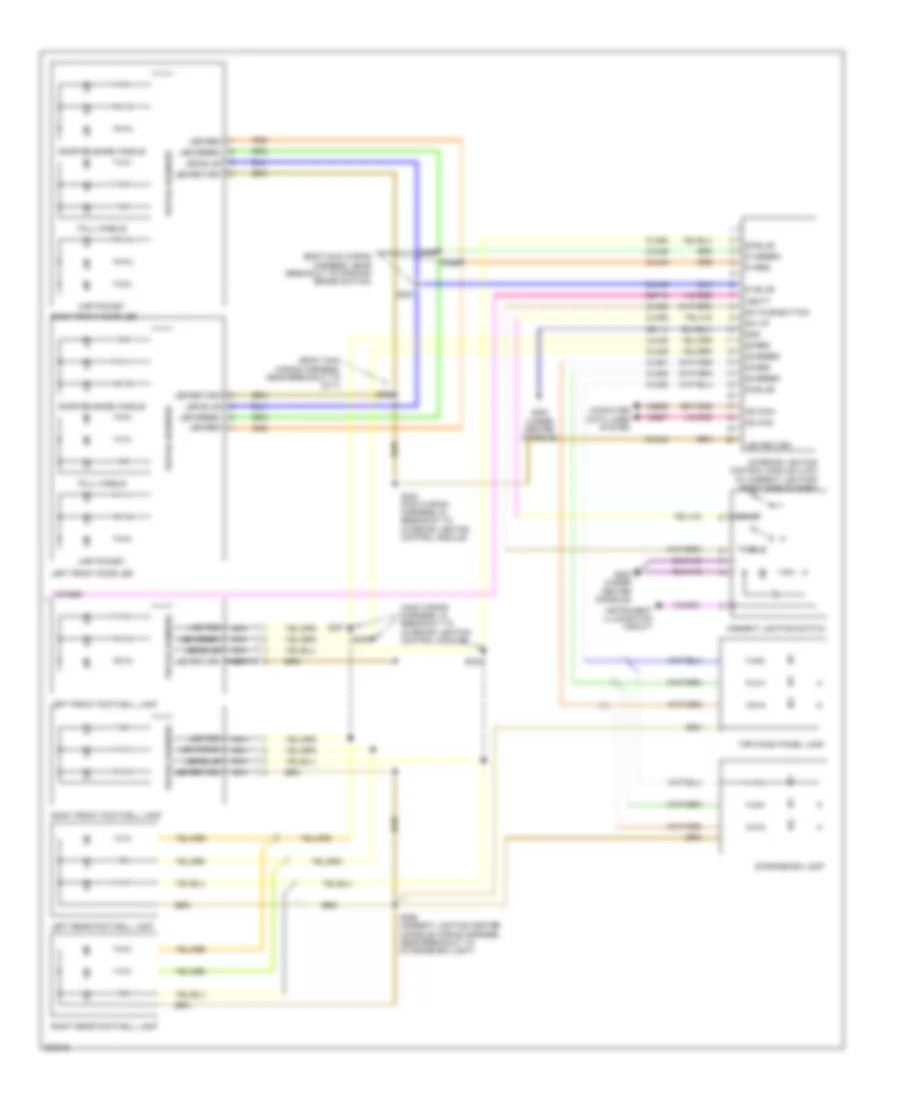 Courtesy Lamps Wiring Diagram 2 of 2 for Ford Taurus SEL 2010
