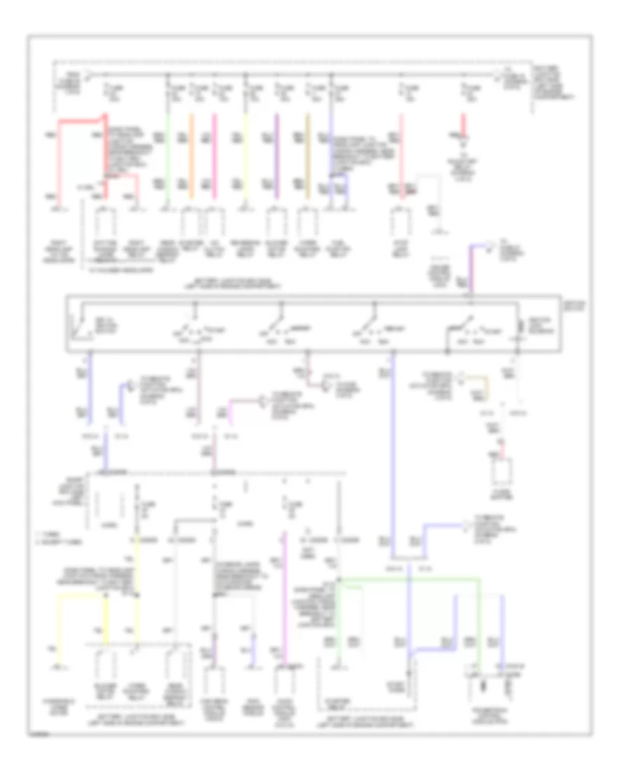 Power Distribution Wiring Diagram (2 of 5) for Ford Taurus SEL 2010