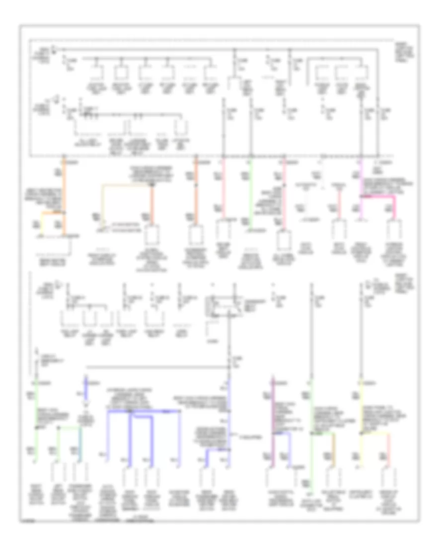 Power Distribution Wiring Diagram 3 of 5 for Ford Taurus SEL 2010