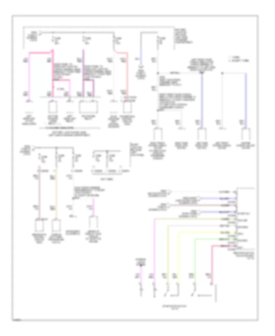 Power Distribution Wiring Diagram 5 of 5 for Ford Taurus SEL 2010